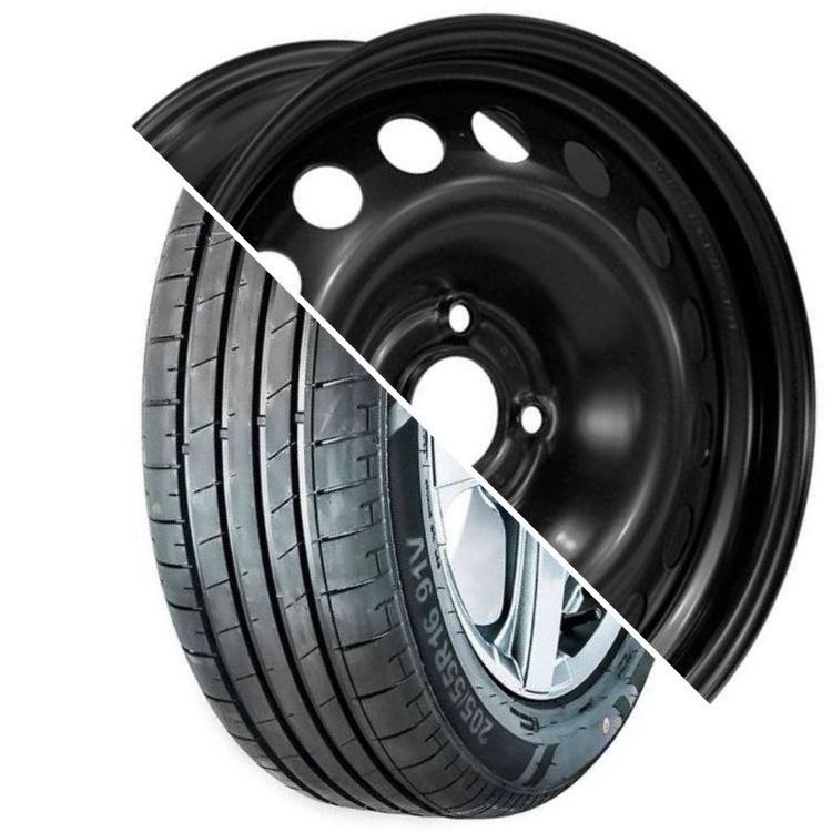 Шина с диском в сборе Massimo OTTIMA PLUS 185/65 R15 88H + Trebl X40923 P (new D5) Black 4*100 6xR15 ET46 DIA54.1 (без упаковки)